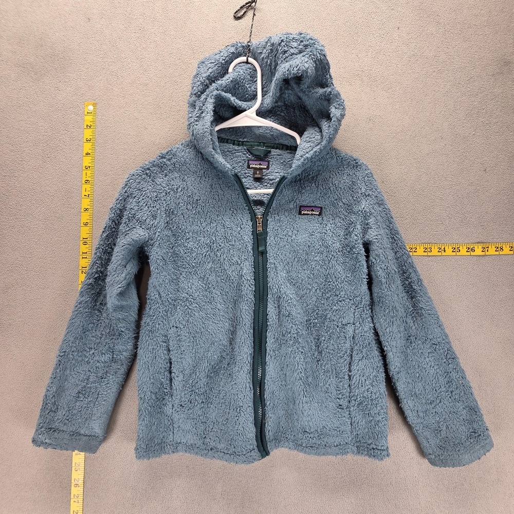 Patagonia Jacket Girls Medium Blue Los Gatos Hoody Fleece Full Zip